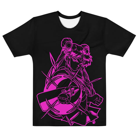 Pretty Guardian All Over Black Tee