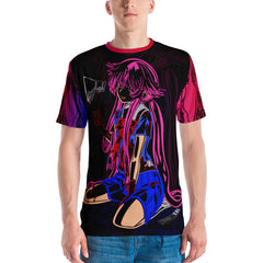 Yandere All Over Dark Tee